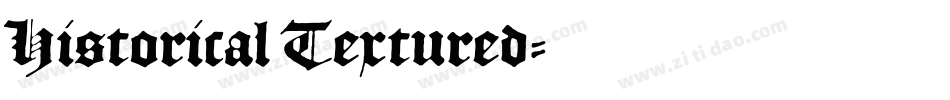 Historical Textured字体转换